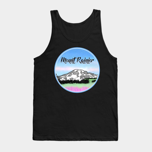 Mount Rainier Tank Top by mailboxdisco